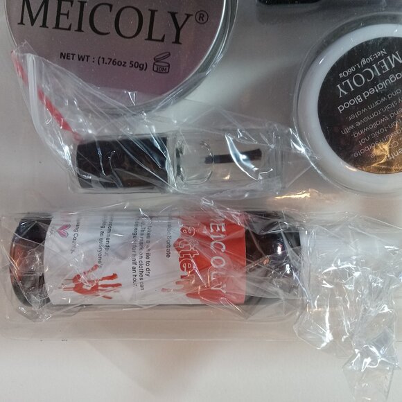 Meicoly SFX Makeup Kit X002FGGCE1 New Scar Wax Coagulate Fake Blood Spray New - Picture 12 of 12